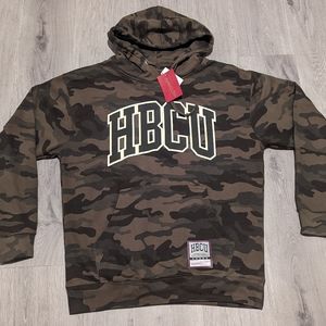 HBCU Mitchell & Ness Hoodie Green Camo Brand New With Tags